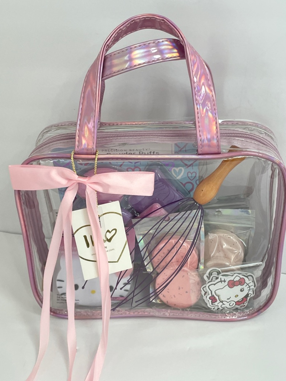 Hello Kitty On the Go Compact Mirror & Bath / Cosmo Kit Shades of Pink & Purple